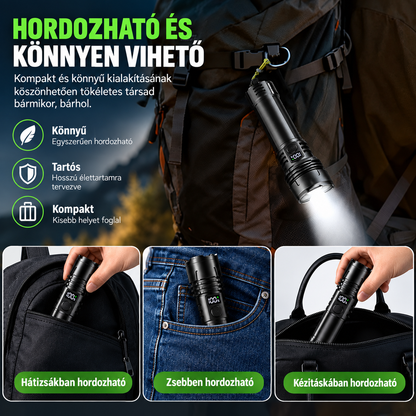 Upsell2 | Billhol® Szuperfényes Professzionális Túlélő Zseblámpa