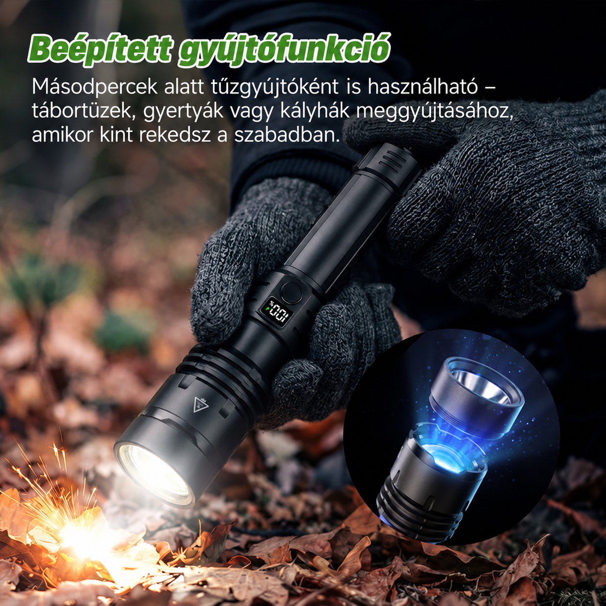Upsell2 | Billhol® Szuperfényes Professzionális Túlélő Zseblámpa