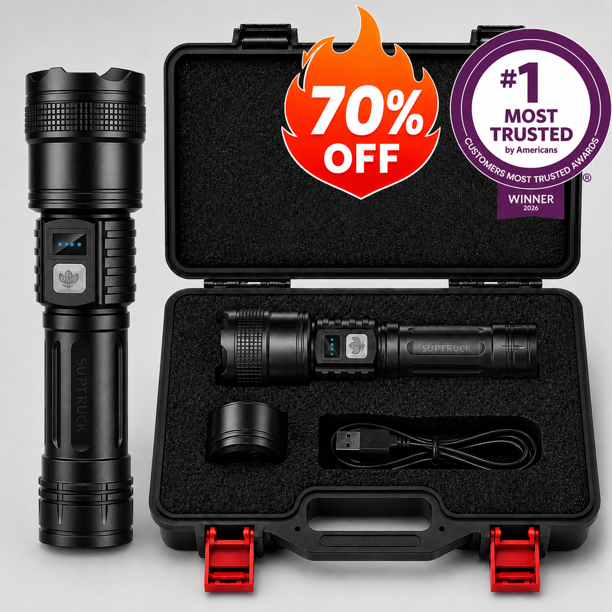 Upsell - Billhol® Super Bright Ultimate Survival Flashlight