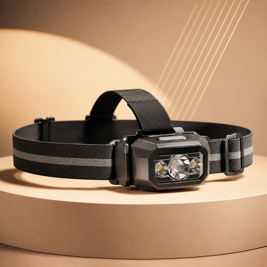Hands-Free LED Headlamp – Adjustable Outdoor Head Light for Camping, Hiking, Night Repairs & Emergency Preparedness