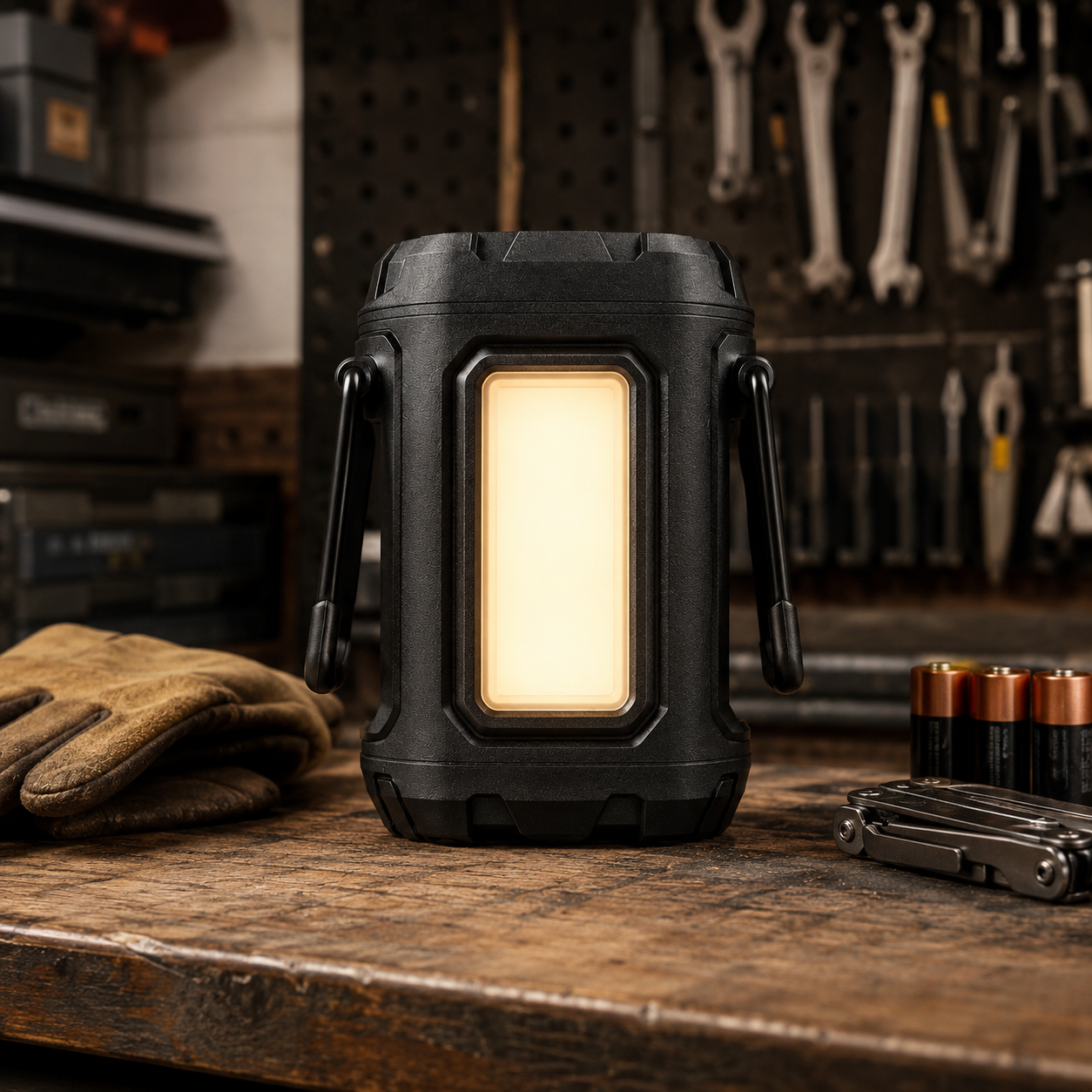 Portable Emergency Lantern – Rugged LED Camping Light with Hanging Handles for Power Outages, Roadside Kits & Outdoor Preparedness