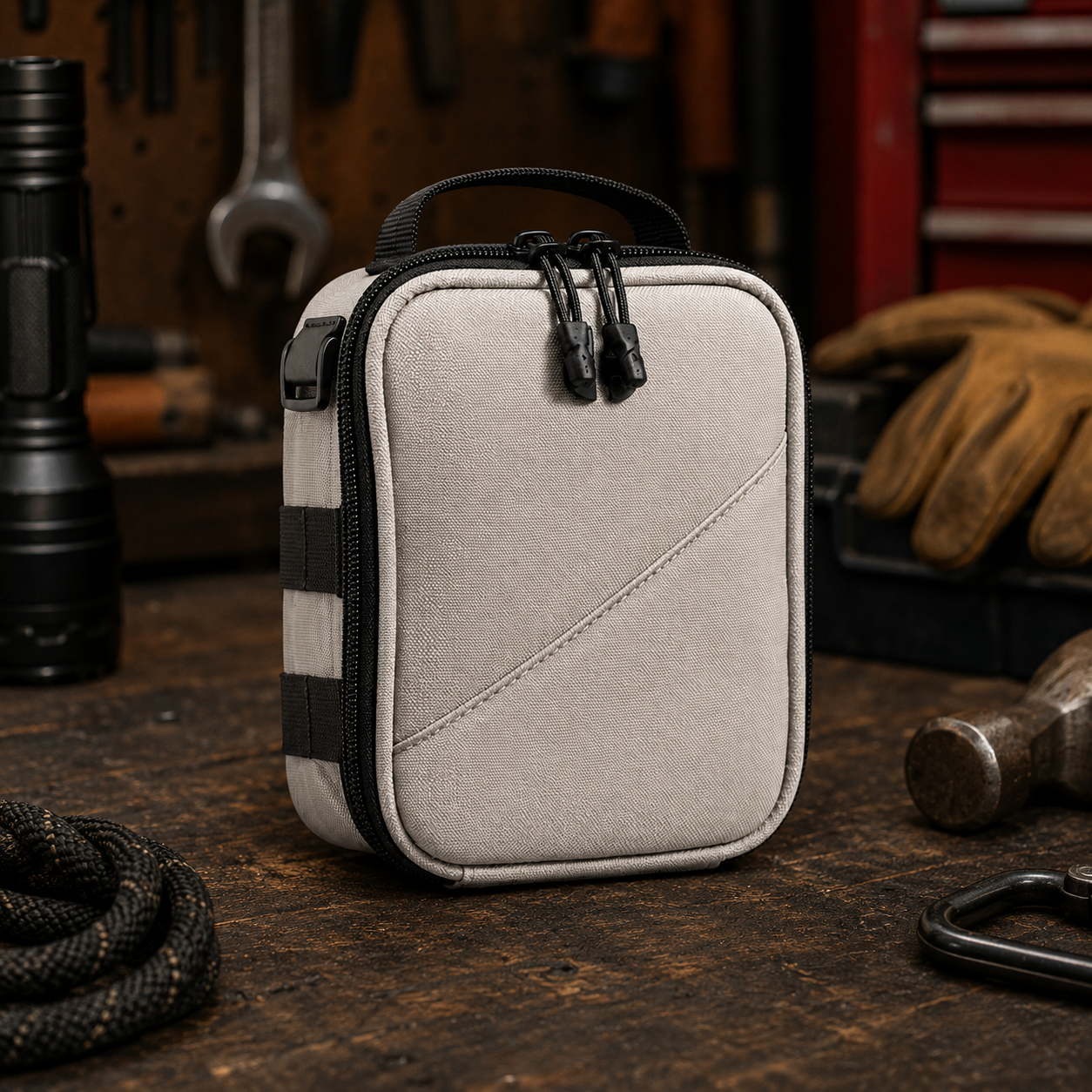 Compact First Aid Organizer Bag – Portable Emergency Medical Pouch for Car Kits, Travel, Camping & Everyday Preparedness