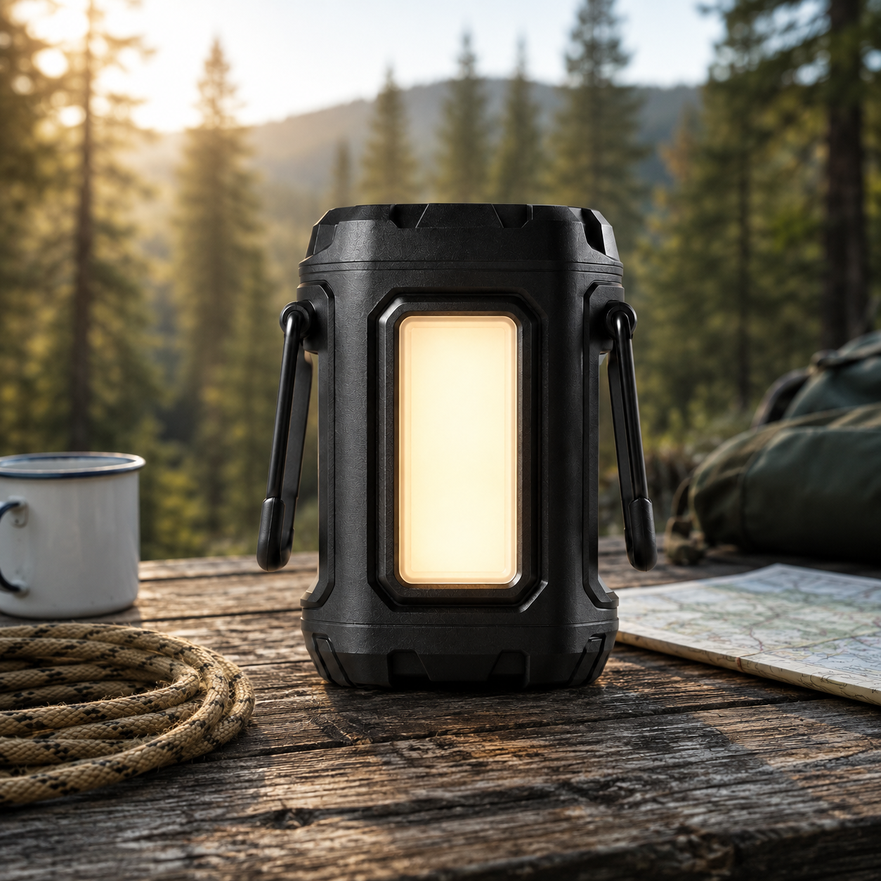Portable Emergency Lantern – Rugged LED Camping Light with Hanging Handles for Power Outages, Roadside Kits & Outdoor Preparedness