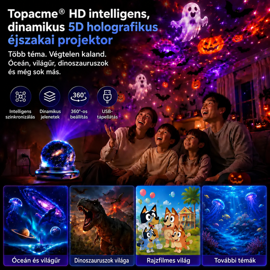 Topacme® Éjszakai fényprojektor