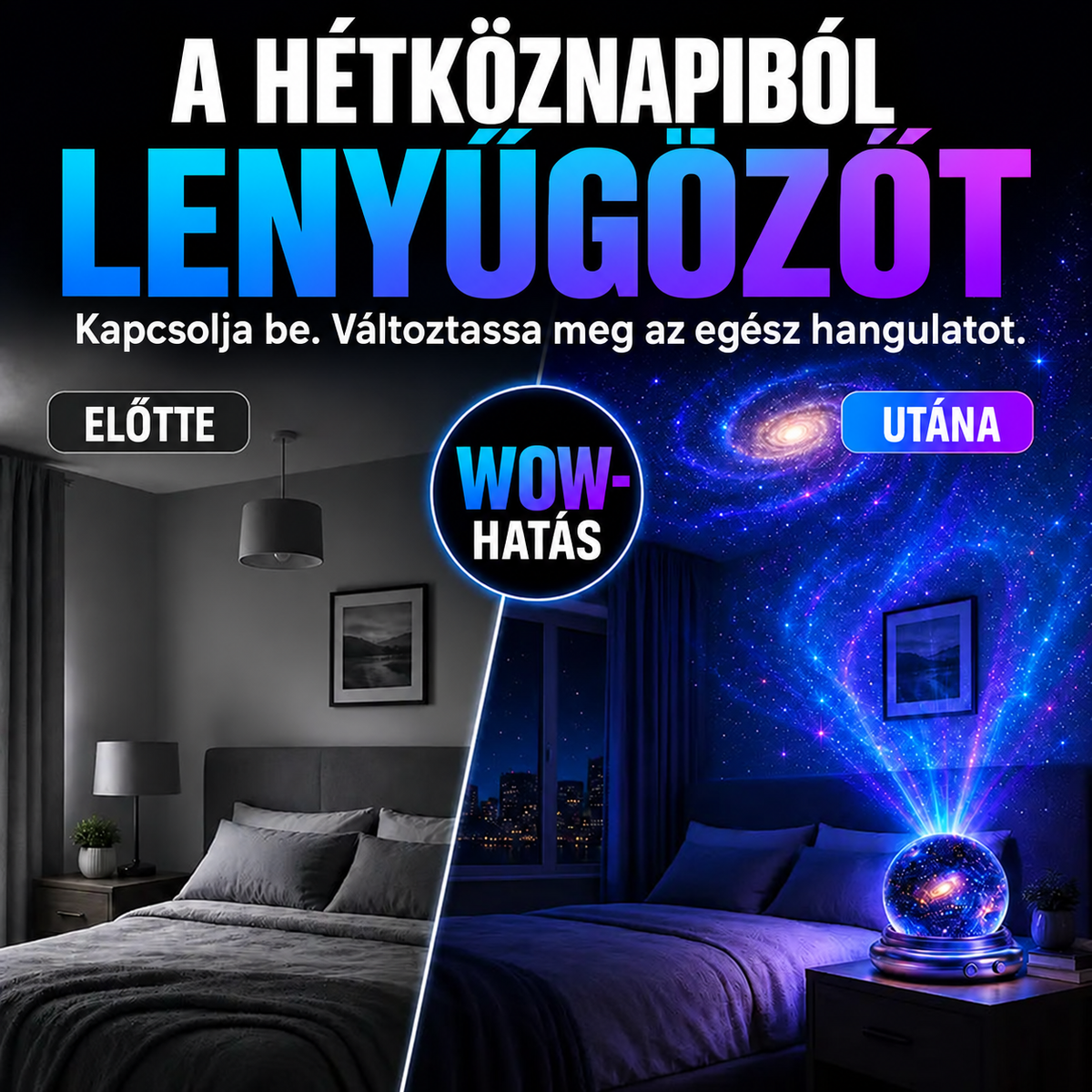 Topacme® Éjszakai fényprojektor